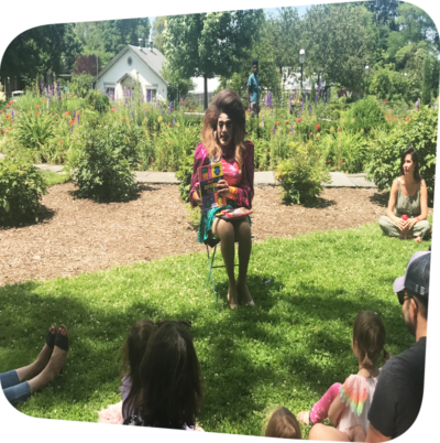 Angel Elektra at Drag Queen Story Hour