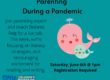Parent Whale and Child Whale next to Text Promoting our series Parenting During a Pandemic