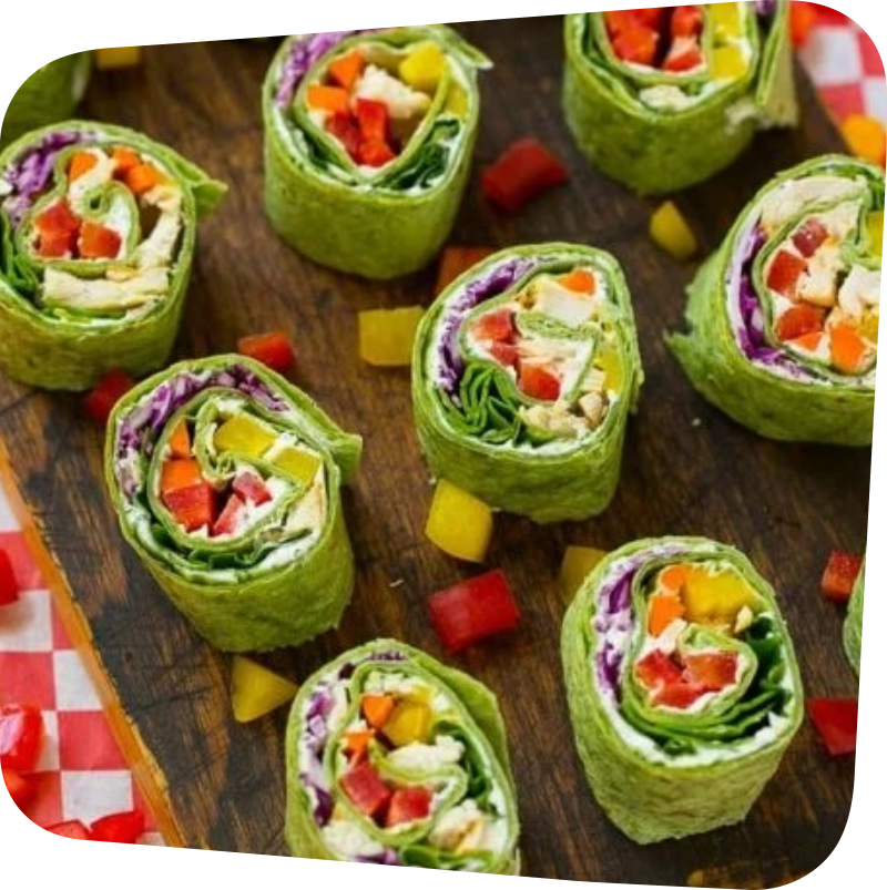 green veggie wraps